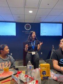 Photo of woman speaking to a group